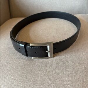 Kenneth Cole New York Black Italian Leather Belt